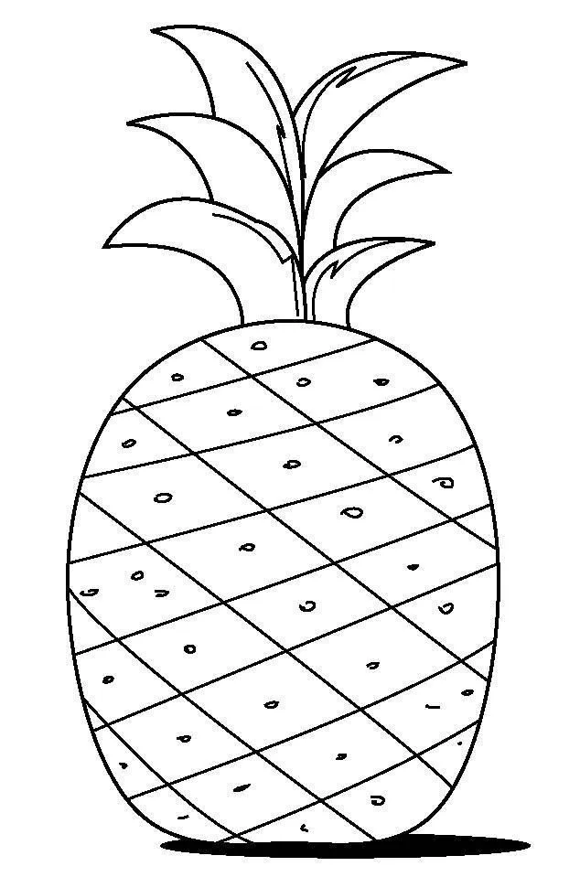 Piña para colorear e imprimir - Imagui