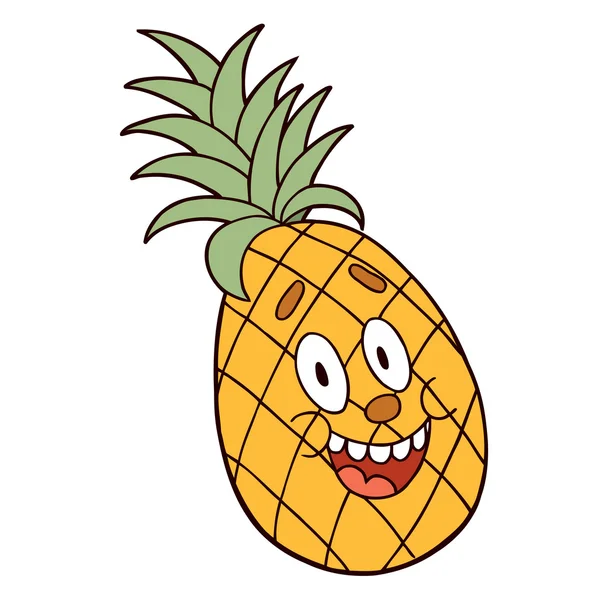 piña de dibujos animados — Vector stock © Aliasching #58686561