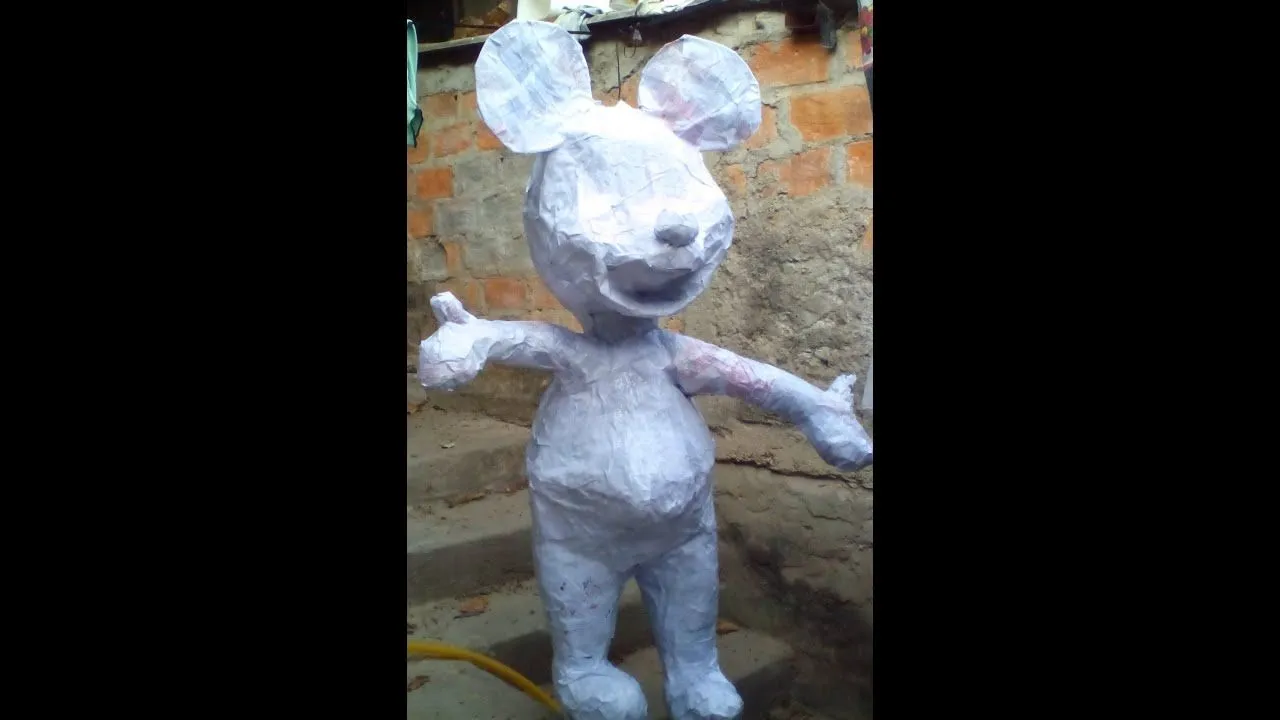 como hacer una piñata de alambrede MICKEY MOUSE 2 parte - YouTube