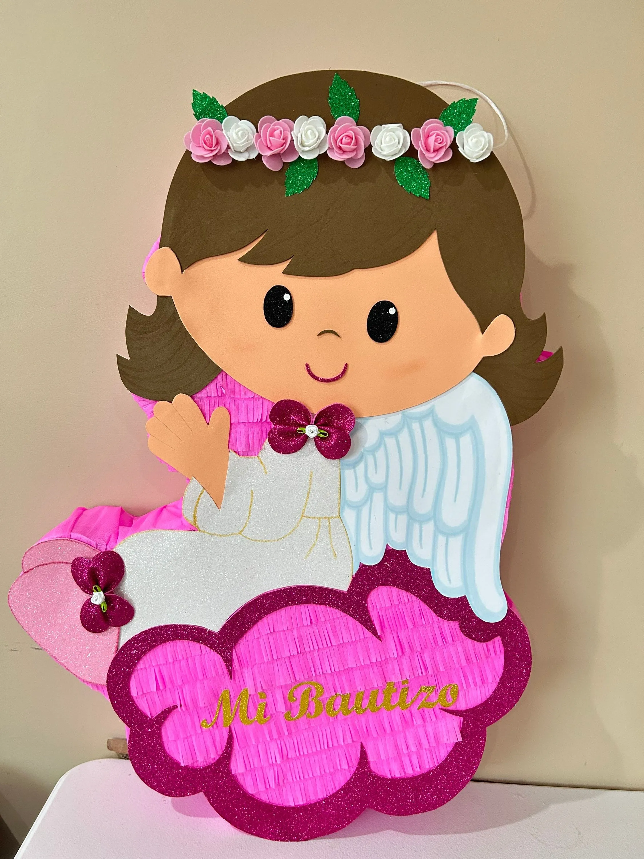 Piñata ángel para bautizo 30x20x4 - Etsy México