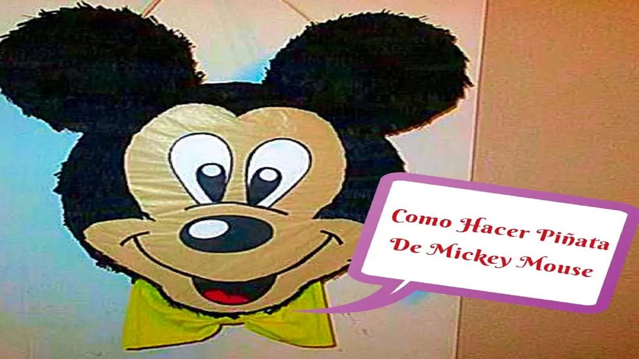 Como Hacer Piñata De Mickey Mouse - YouTube