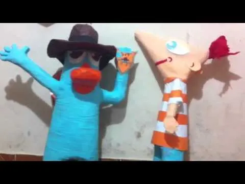 Como hacer una piñata de Perry el ornitorrinco - Imagui