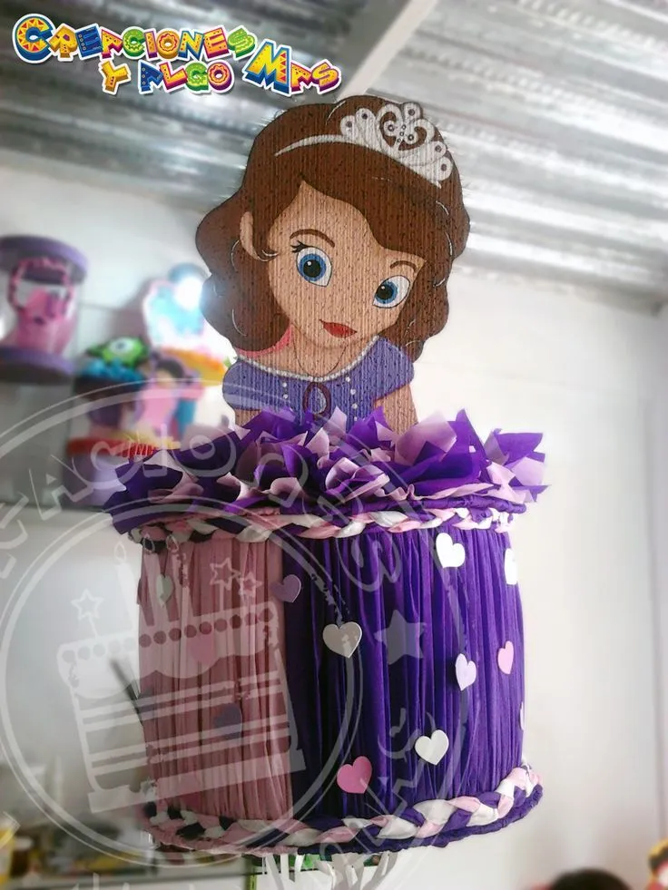 PIÑATA PRINCESA SOFIA | bolsa fresa con moldes leskka | Pinterest