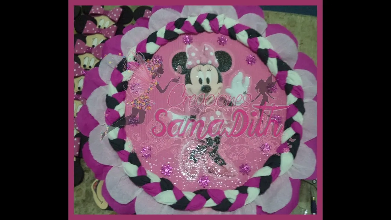 Como hacer una piñata de tambor minnie paso a paso - DIY - how to ...