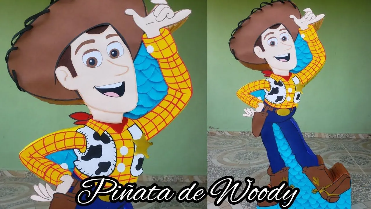 Piñata de Woody | Toy Story | Creaciones Mágicas Sarahí - YouTube