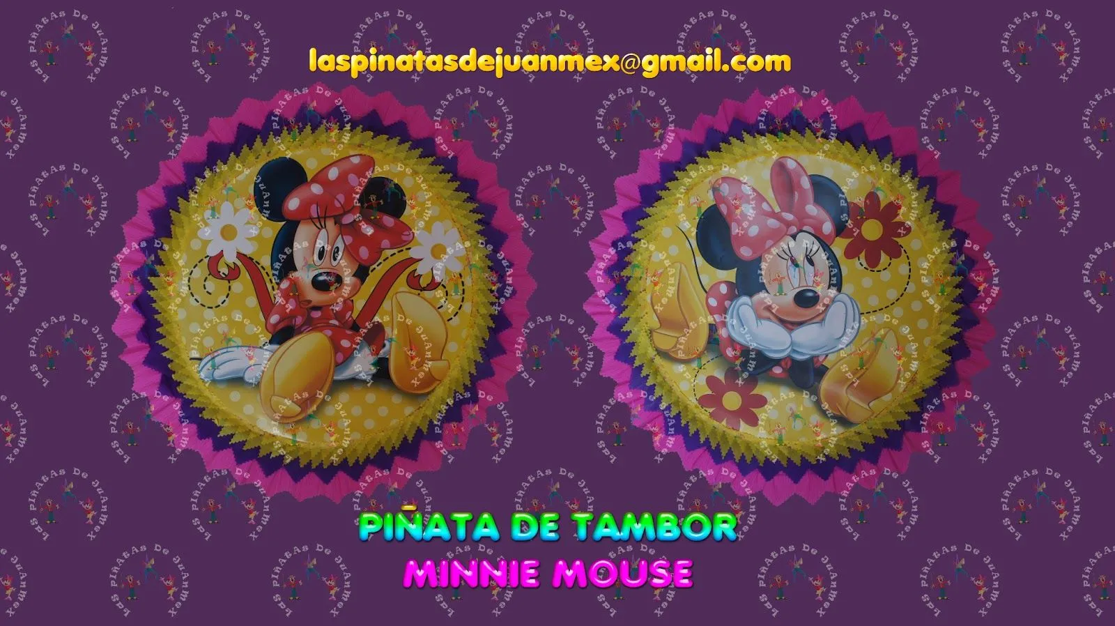 LAS PIÑATAS DE JUANMEX: Piñatas de tambor Minnie Mouse