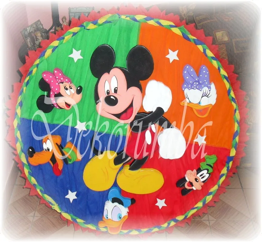 Piñatas de Mickey y Minnie - Imagui