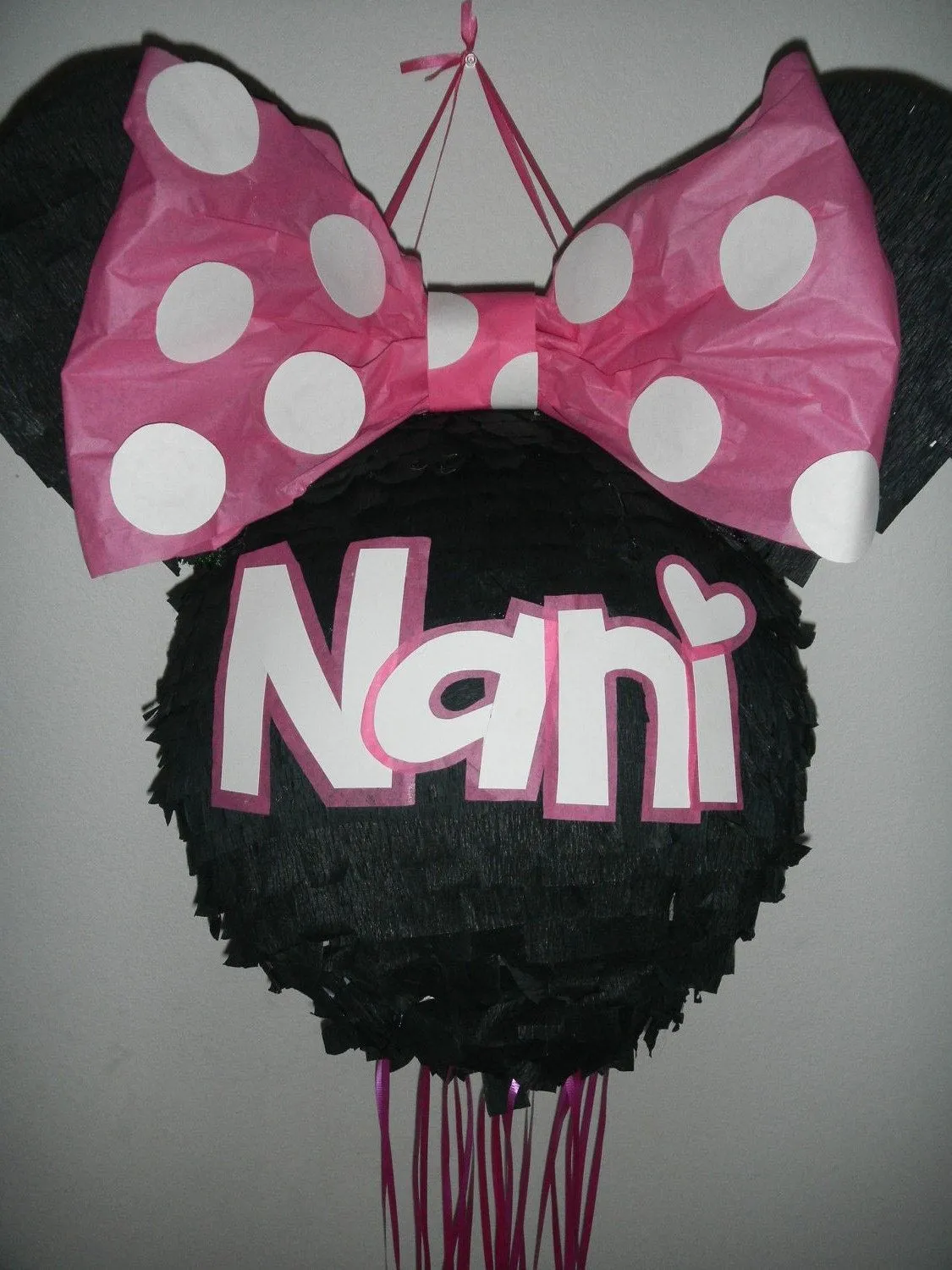 Classic Minnie Custom PinataMama Pinata WITH pull by PinataMama