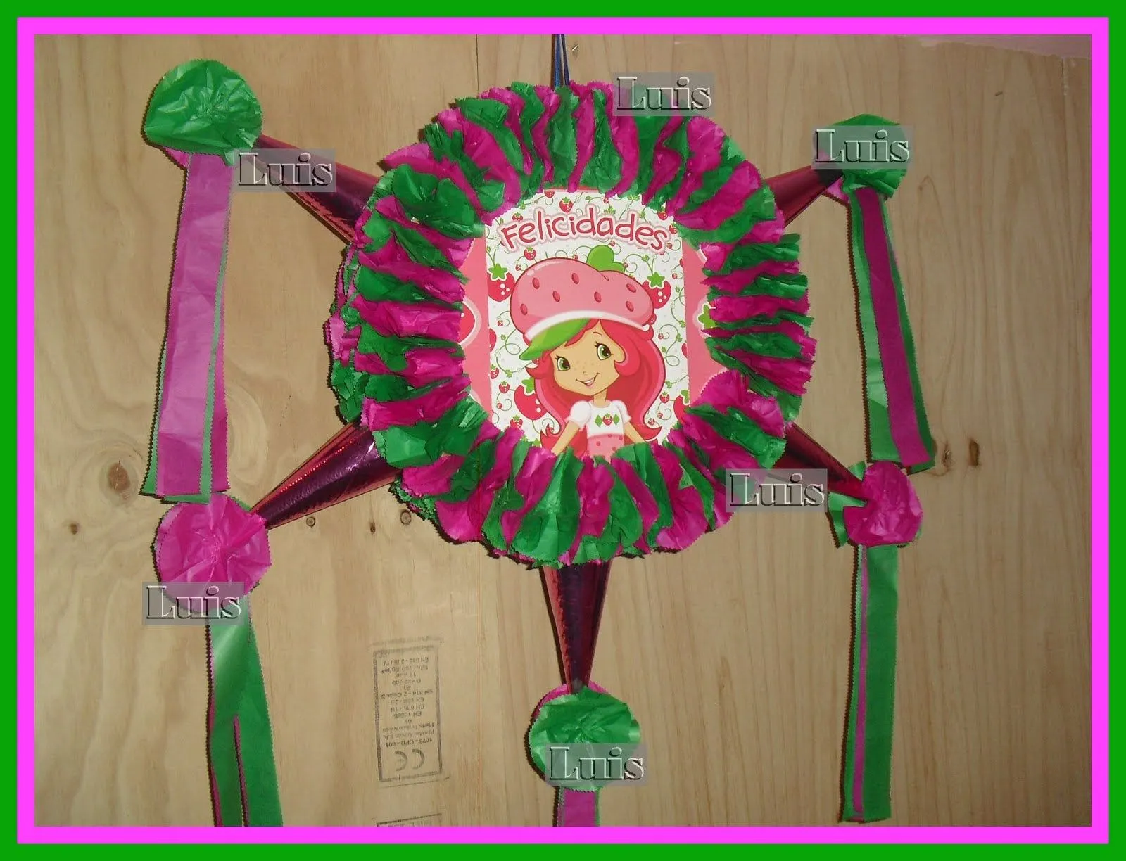 MIS PIÑATAS DE TAMBOR: rosita fresita