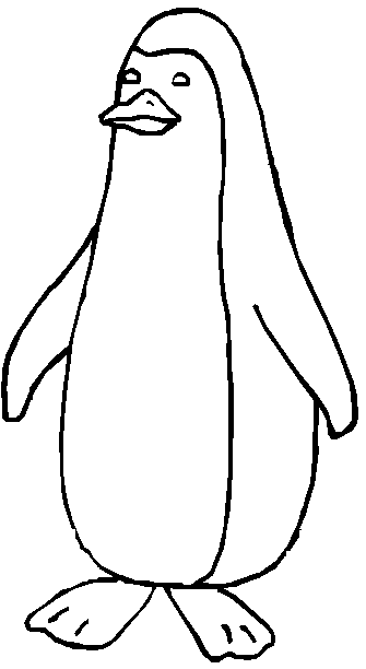 Pinguino para colorear e imprimir - Imagui