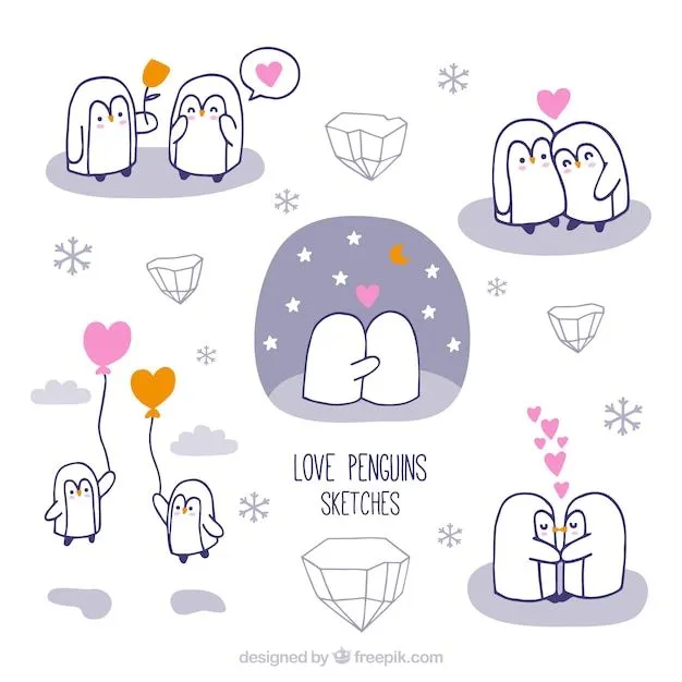 Pinguino Dibujo | Fotos y Vectores gratis