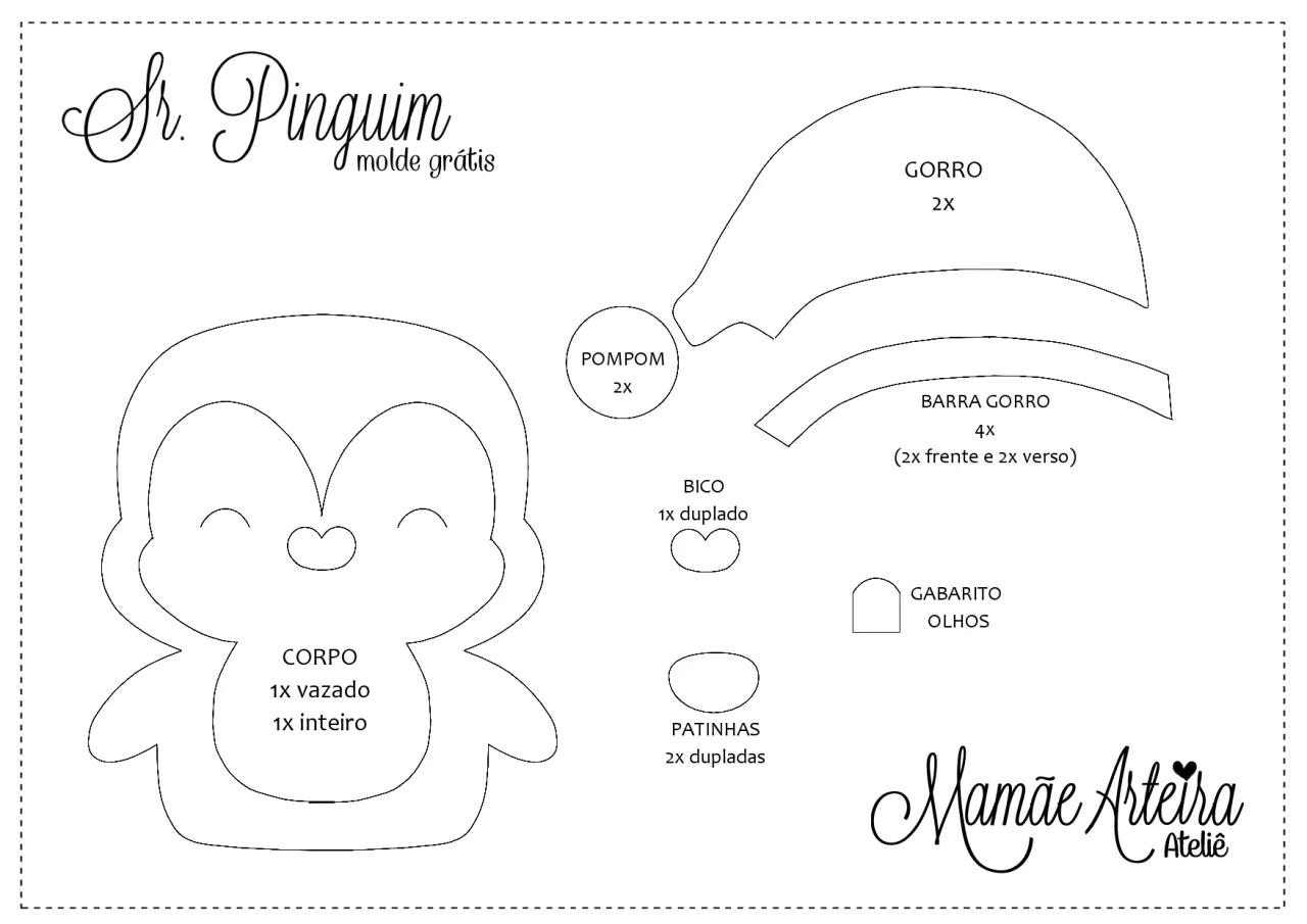 Pingüino navideño de fieltro | Navideños en fieltro, Adornos navidad fieltro, Decoraciones navideñas de fieltro