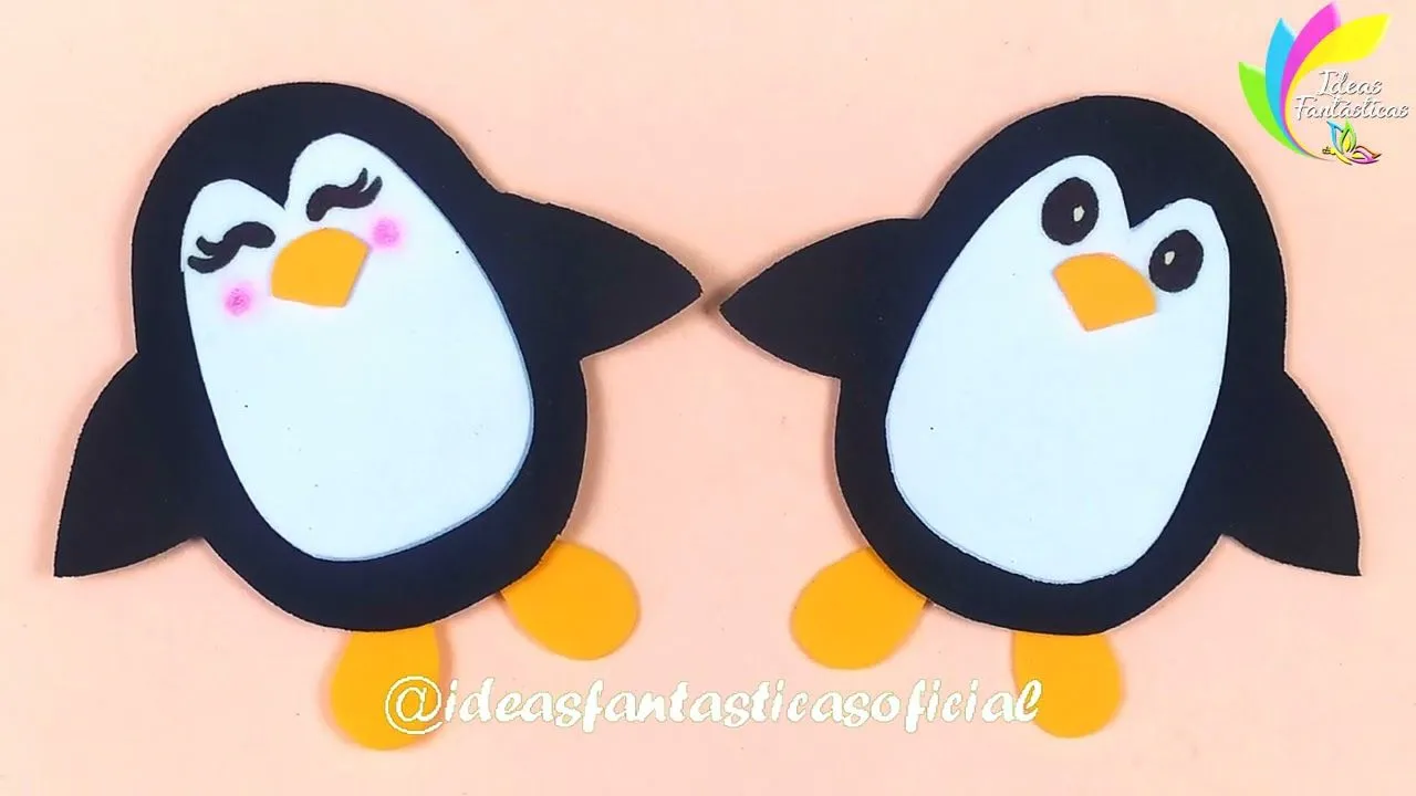 PINGUINOS DE FOAMY FÁCIL Y RÁPIDO SIN MOLDE - CÓMO HACER UNA PAREJA DE PINGUINOS - Ideas fantásticas - YouTube