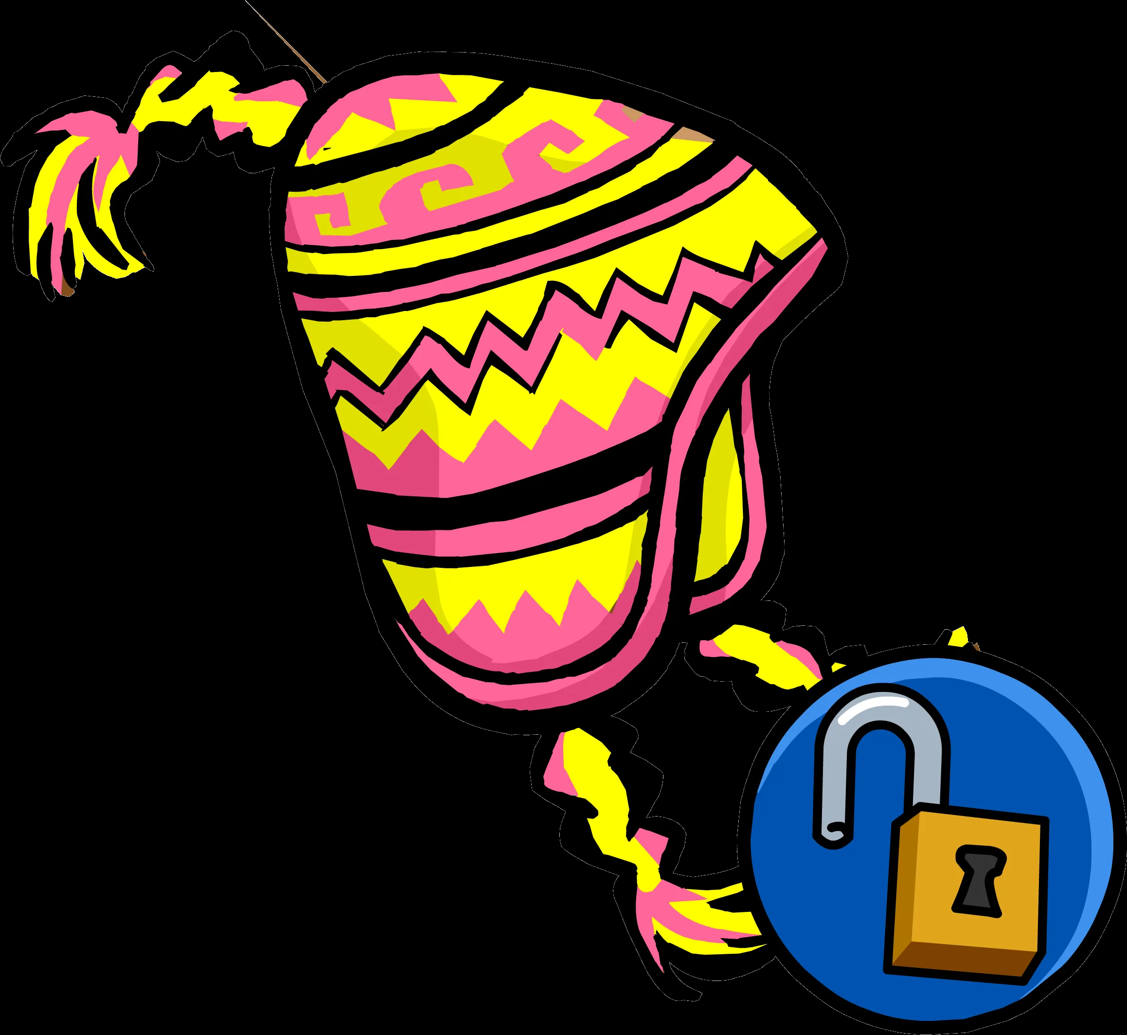 Pink and Yellow Chullo - Club Penguin Wiki - The free, editable ...