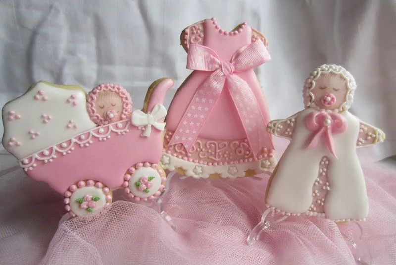 Pink Artesanas - Galletas y Tartas decoradas: Bautizo de Maria