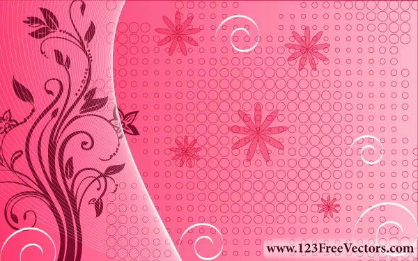 Pink Floral Background | Free Vector Graphics Download | Free ...