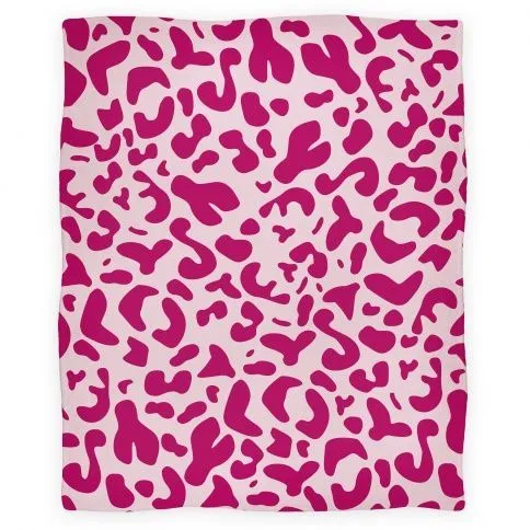 Pink Leopard Print Blanket | Blankets, Fleece Blankets and Throws