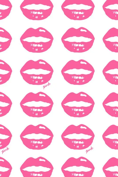 Pink Lips Wallpaper | Etc. | Pinterest