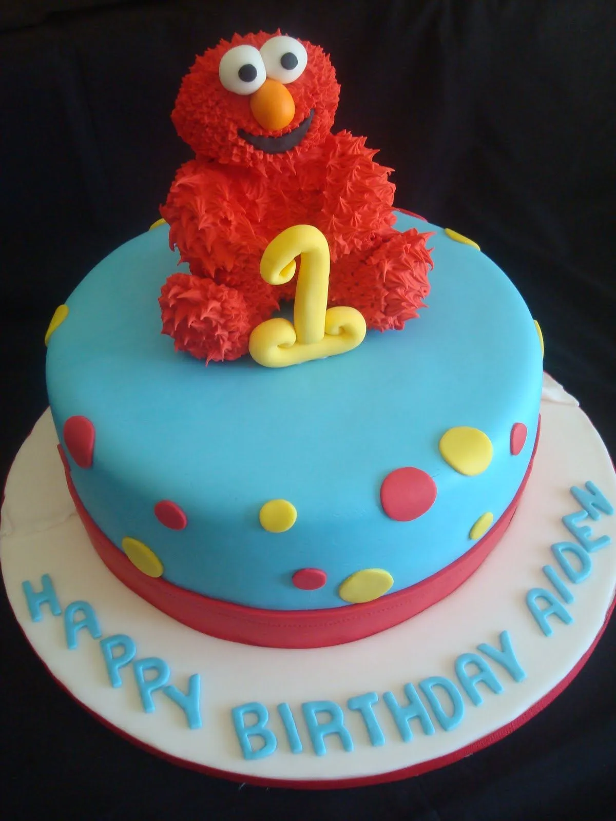 Pink Little Cake: Elmo Cake, Elmo Cookie Favors and Mini Elmo Cake