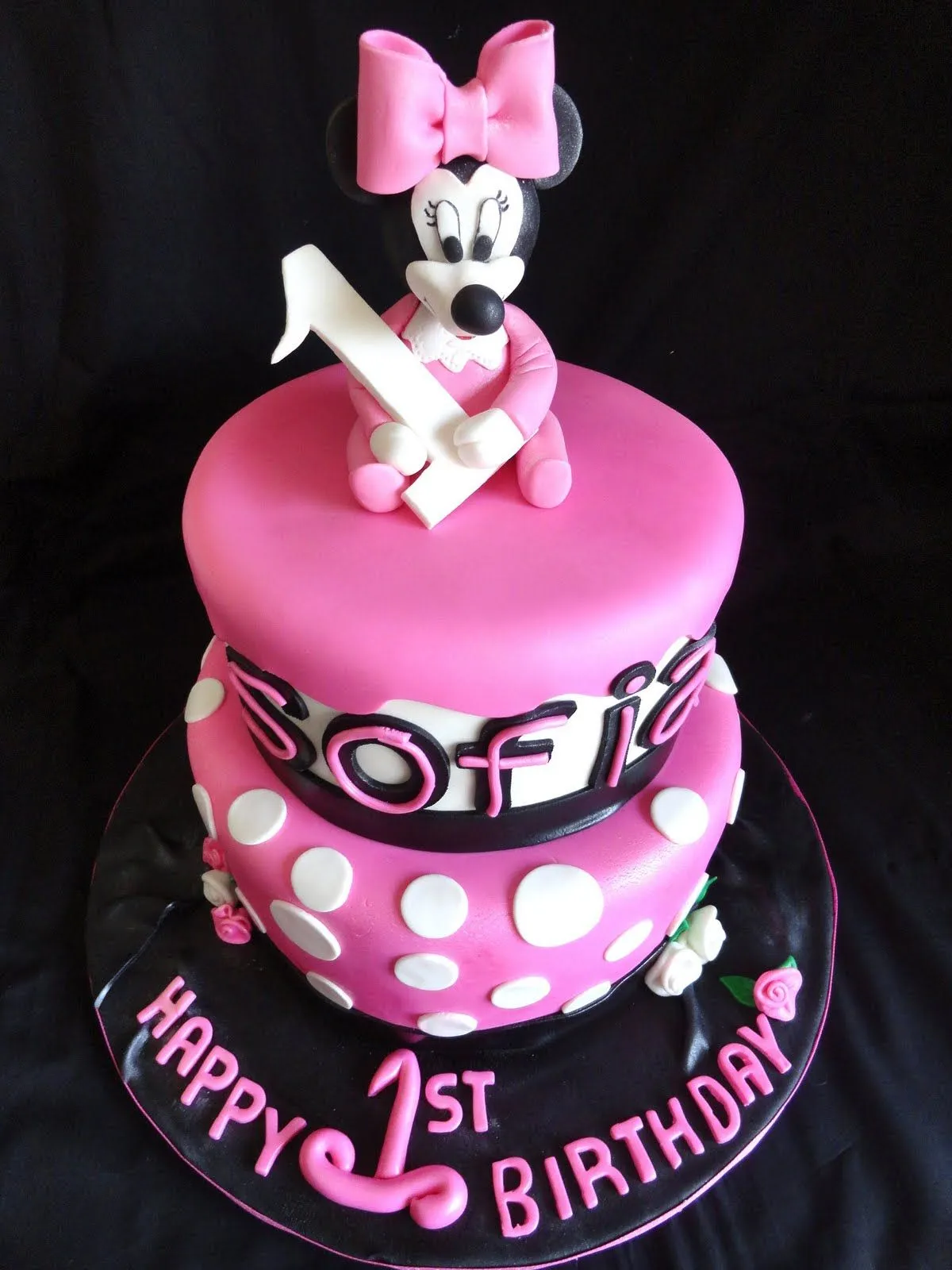 Pink Little Cake: Pink Baby Minnie Mouse Cake