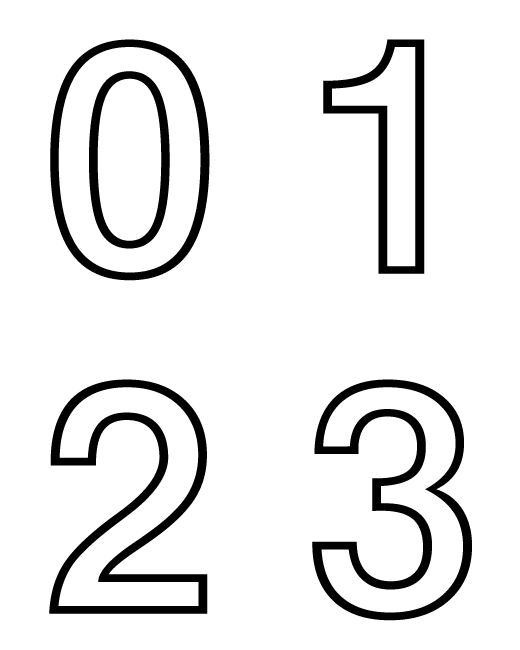 Numeros del 0 al 9 - Imagui