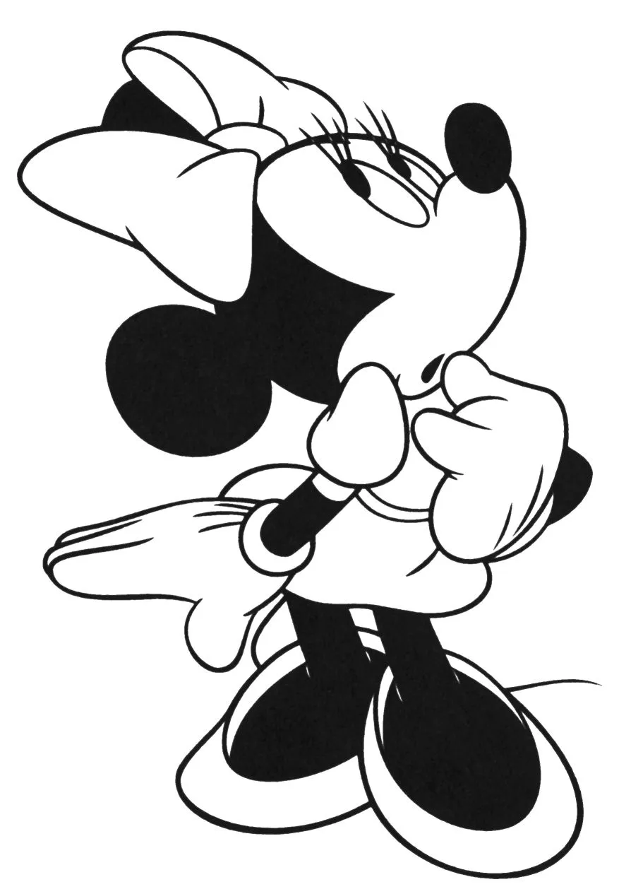 Pintar é divertido - Desenhos para colorir: Minnie