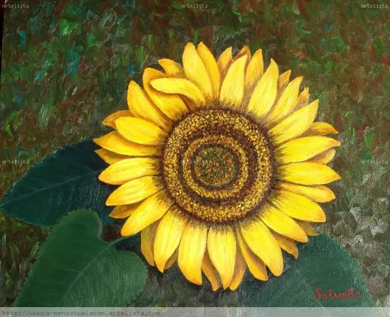 Como pintar un Girasol al óleo « La Tipografia