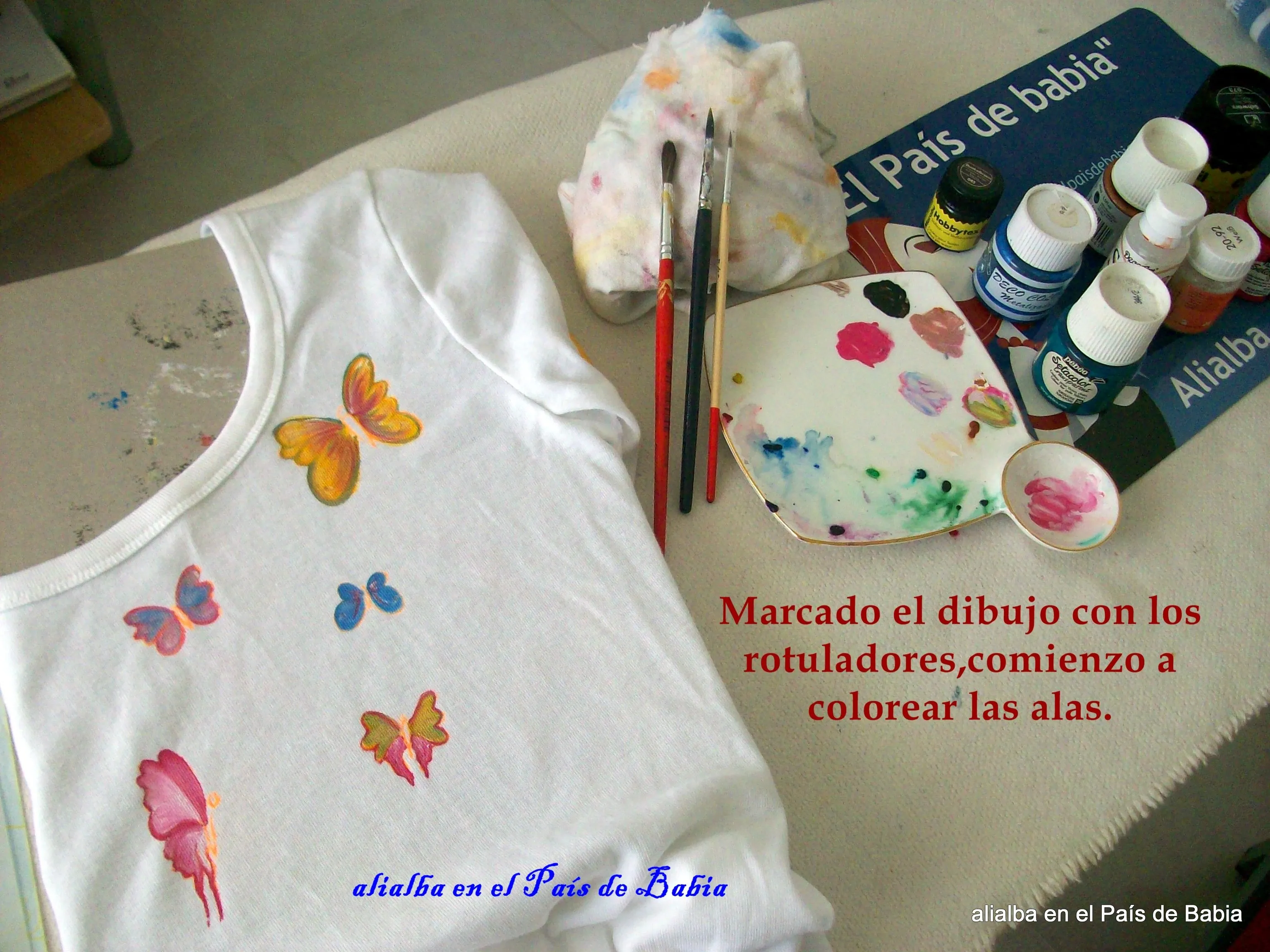 Pintar Mariposas en Tela / “