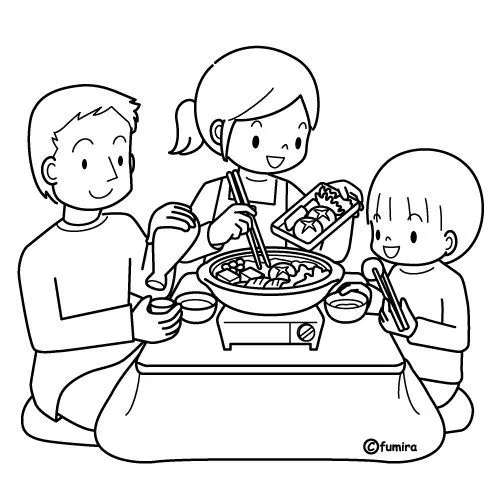 Para pintar de niños comiendo - Imagui