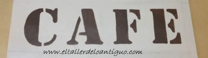 Como pintar con plantillas de Letras - El Taller de lo Antiguo
