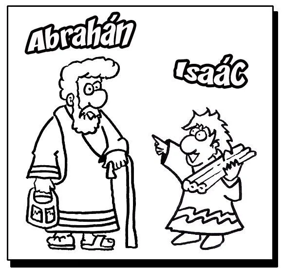 Pinto Dibujos: Abraham e Isaac para colorear