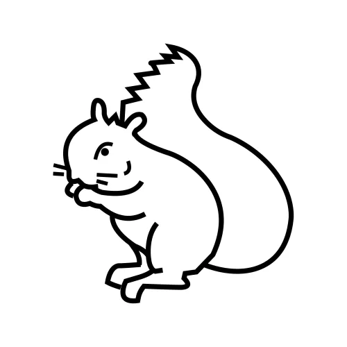 Ardilla para colorear e imprimir - Imagui