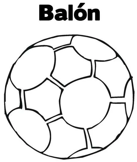 Pinto Dibujos: Balón para colorear