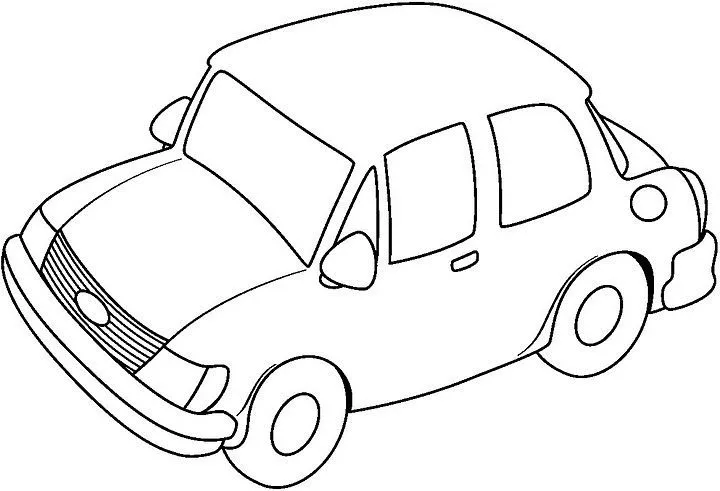 Pinto Dibujos: Carro para colorear