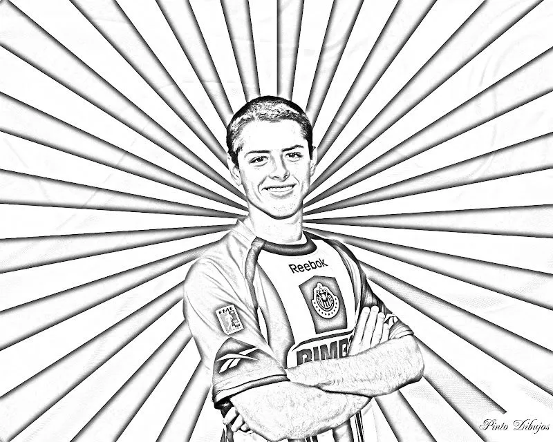 Pinto Dibujos: Chicharito para colorear