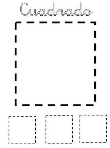 Pinto Dibujos: Colorear cuadrado - figuras geométricas