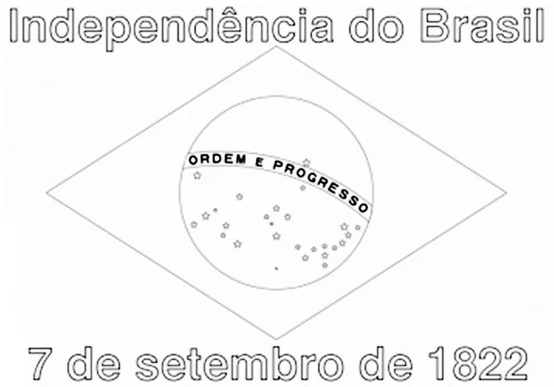 Pinto Dibujos: Dibujo de Independencia de Brasil para colorear ...