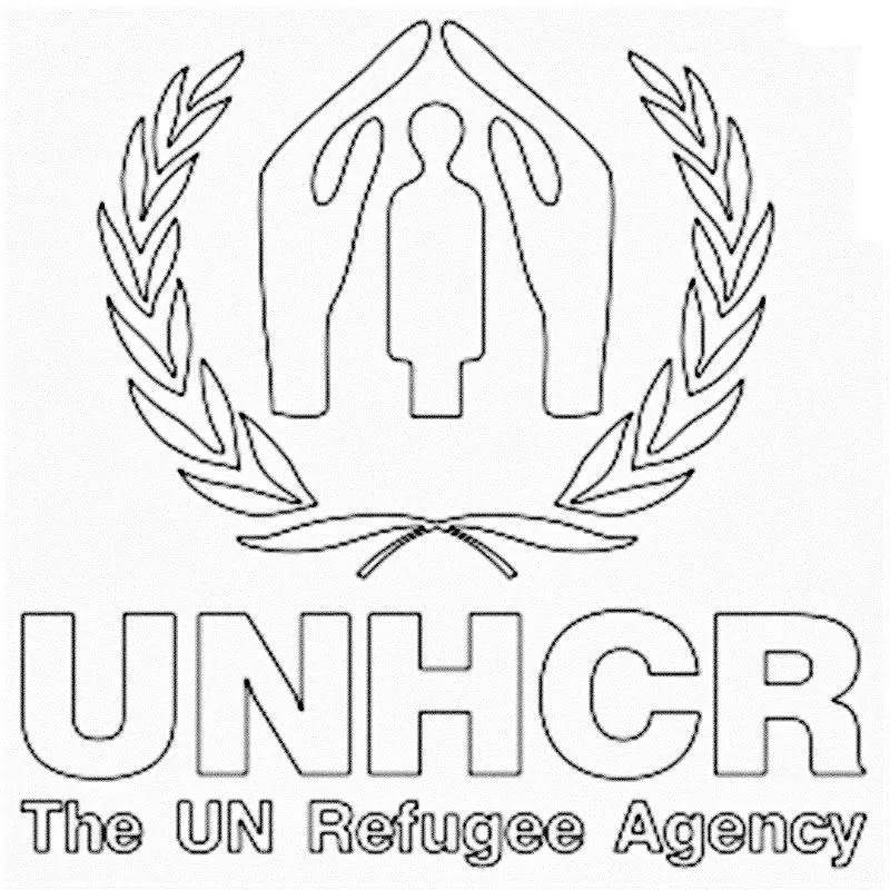 Pinto Dibujos: Logo de la agencia de la ONU para los refugiados