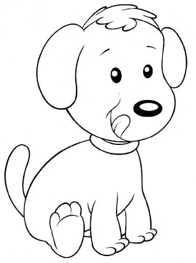 Pinto Dibujos: Perro para colorear