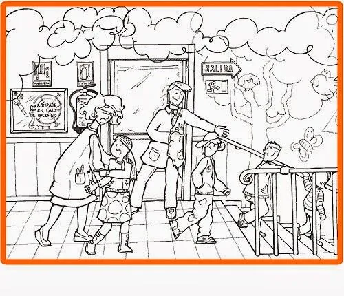 Pinto Dibujos: Plan de protección civil para colorear