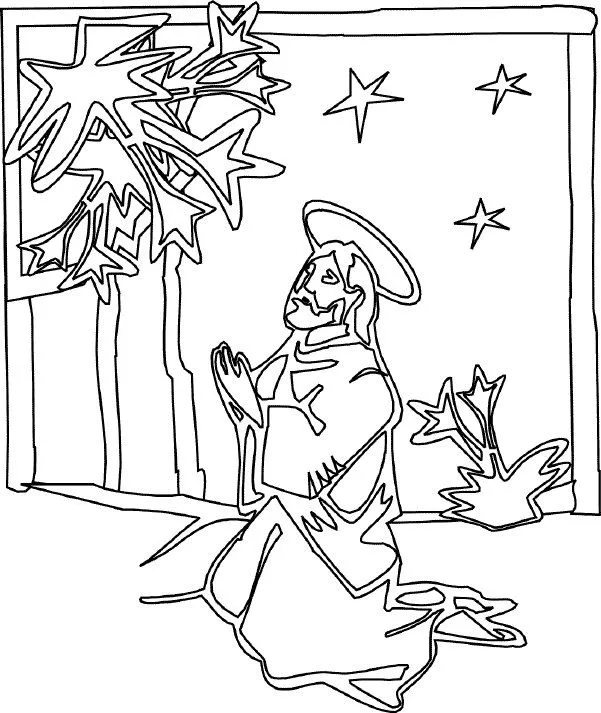 agonía en el huerto Colouring Pages