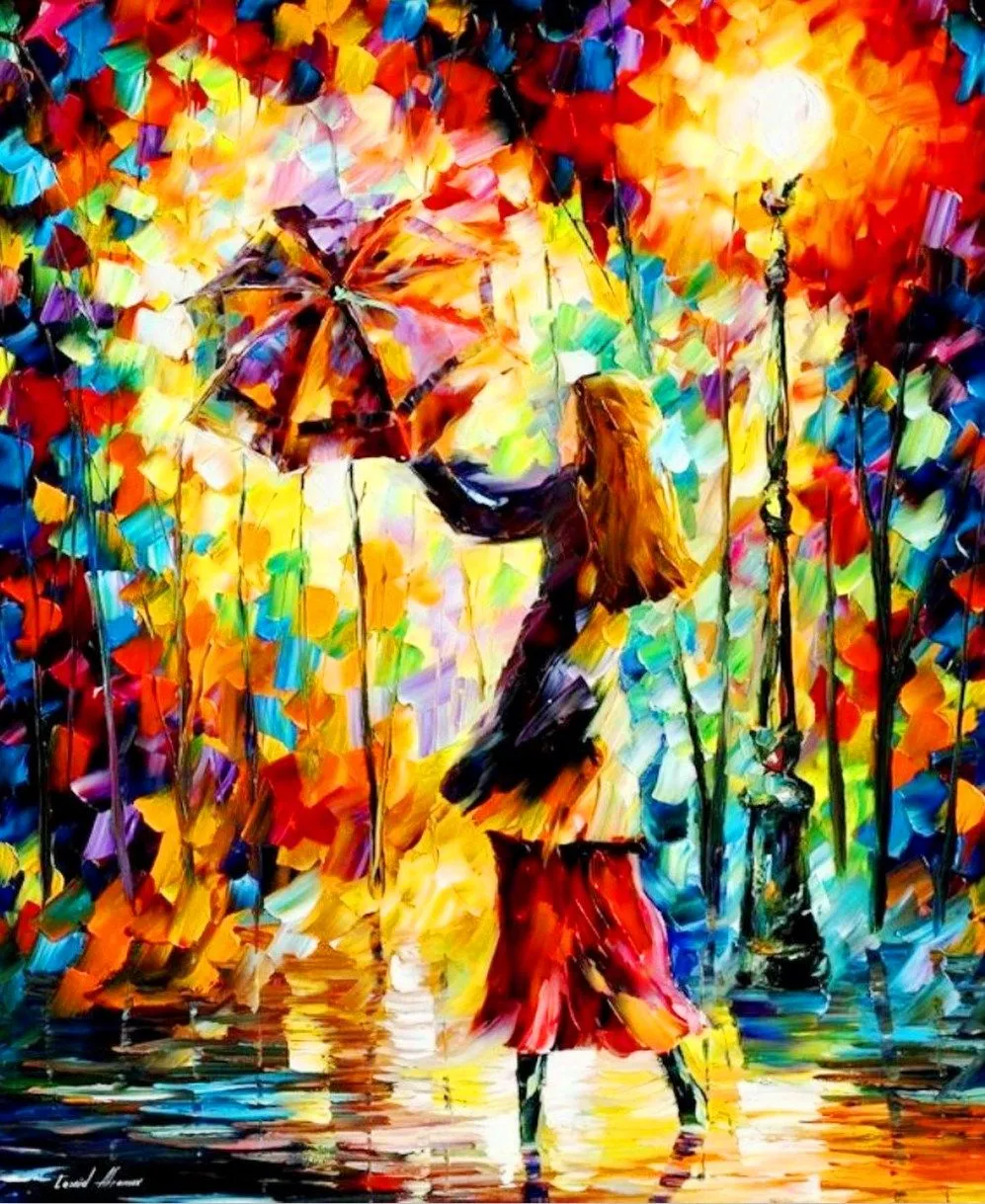 Pintor espátula óleo, Leonid Afremov | Arte Pinturas al Óleo