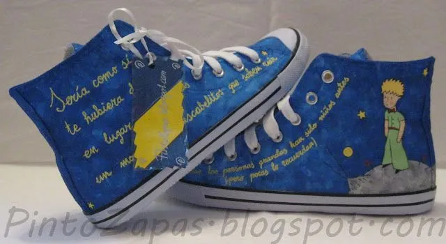 PintoZapas: Zapatillas El Principito 6
