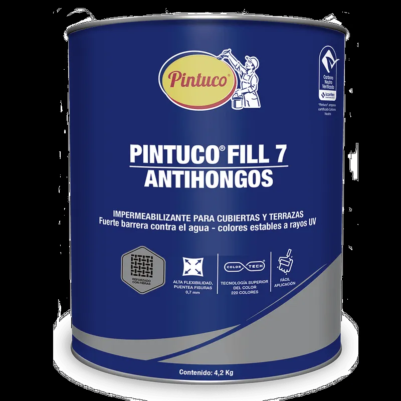 Pintuco Fill 7 Antihongos Gris 4.2 Kg Galón