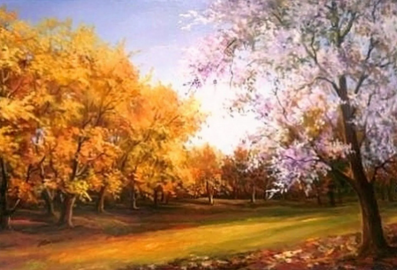 Pintura y Fotografía Artística : Paisajes Naturales al Óleo Sobre ...