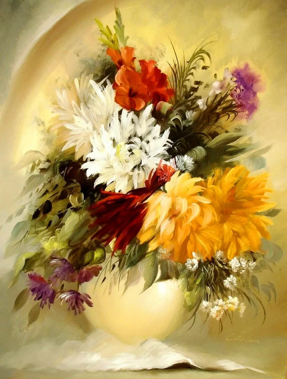 Pintura y Fotografía Artística : Pintor de Flores, Széchenyi Szidónia