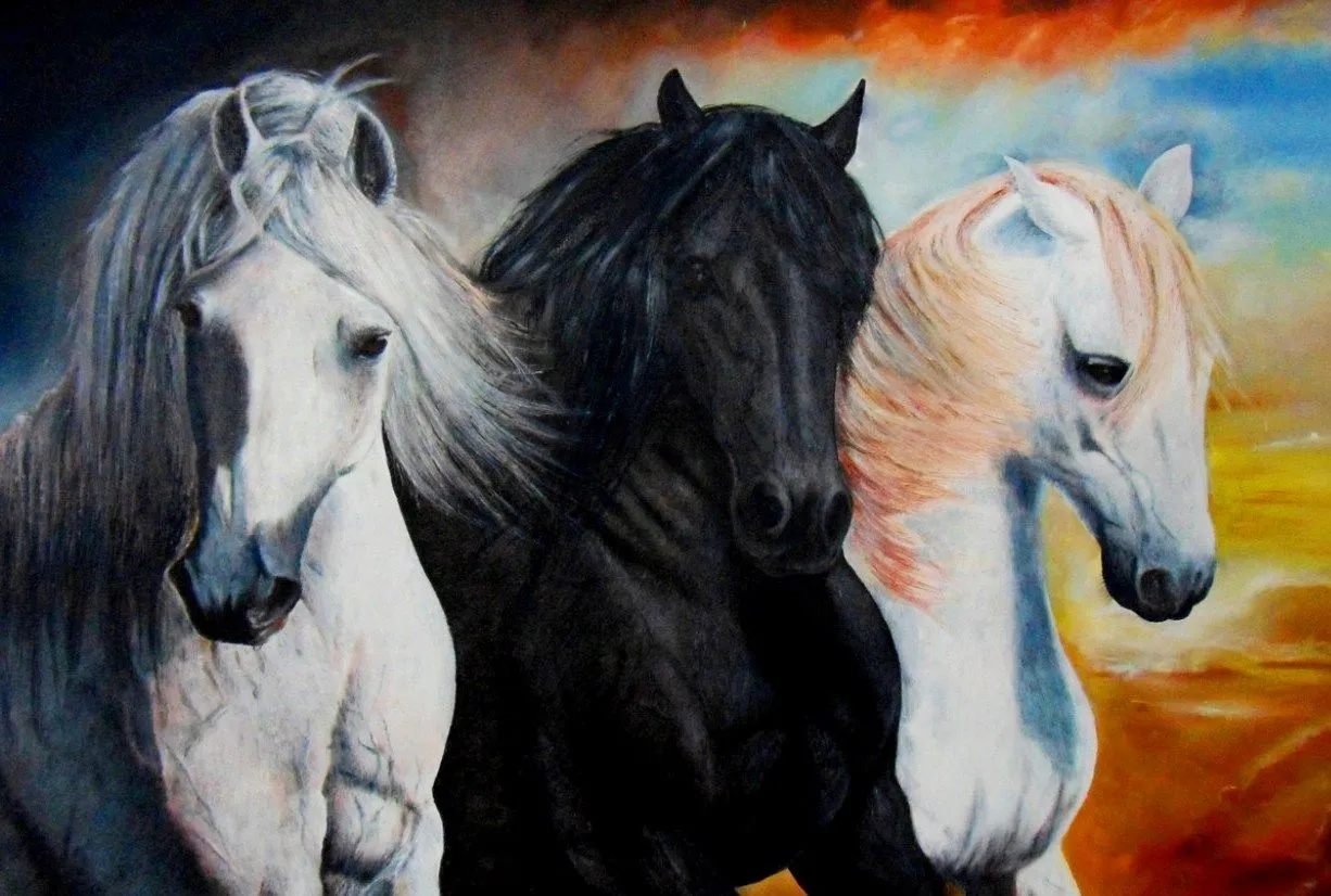 Pintura y Fotografía Artística : PINTURAS DE CABALLOS