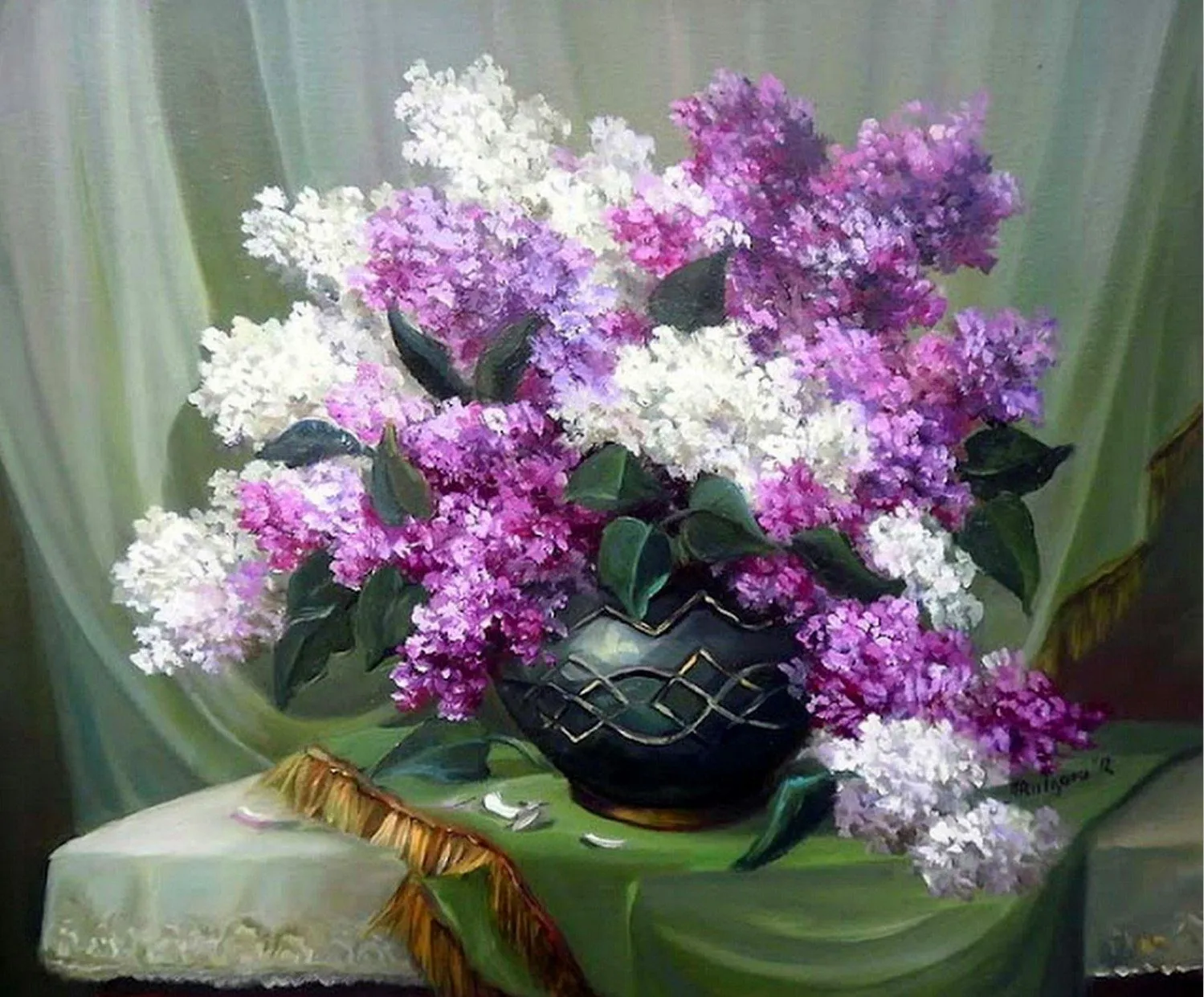 Pintura y Fotografía Artística : Pinturas Famosas de Flores al ...