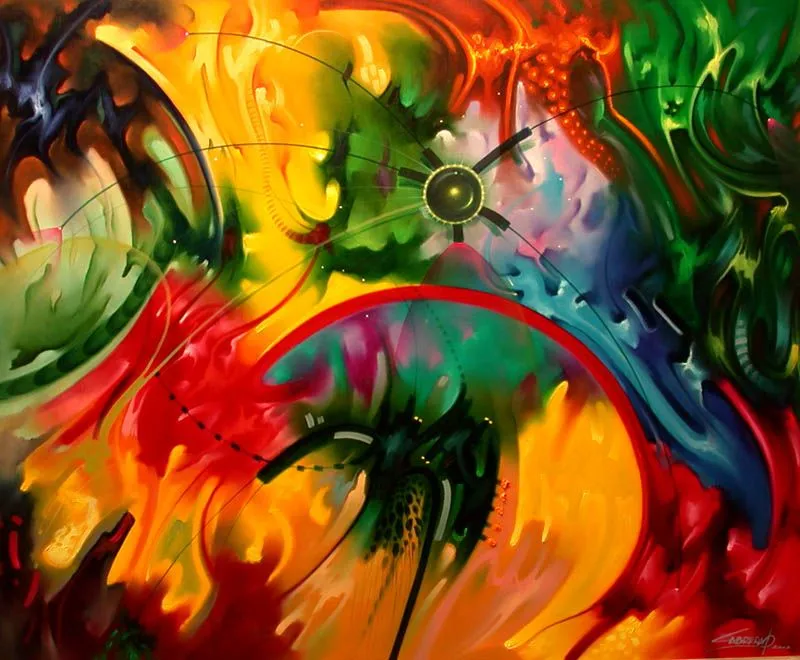 Pintura Moderna al Óleo: Bonitos abstractos modernos