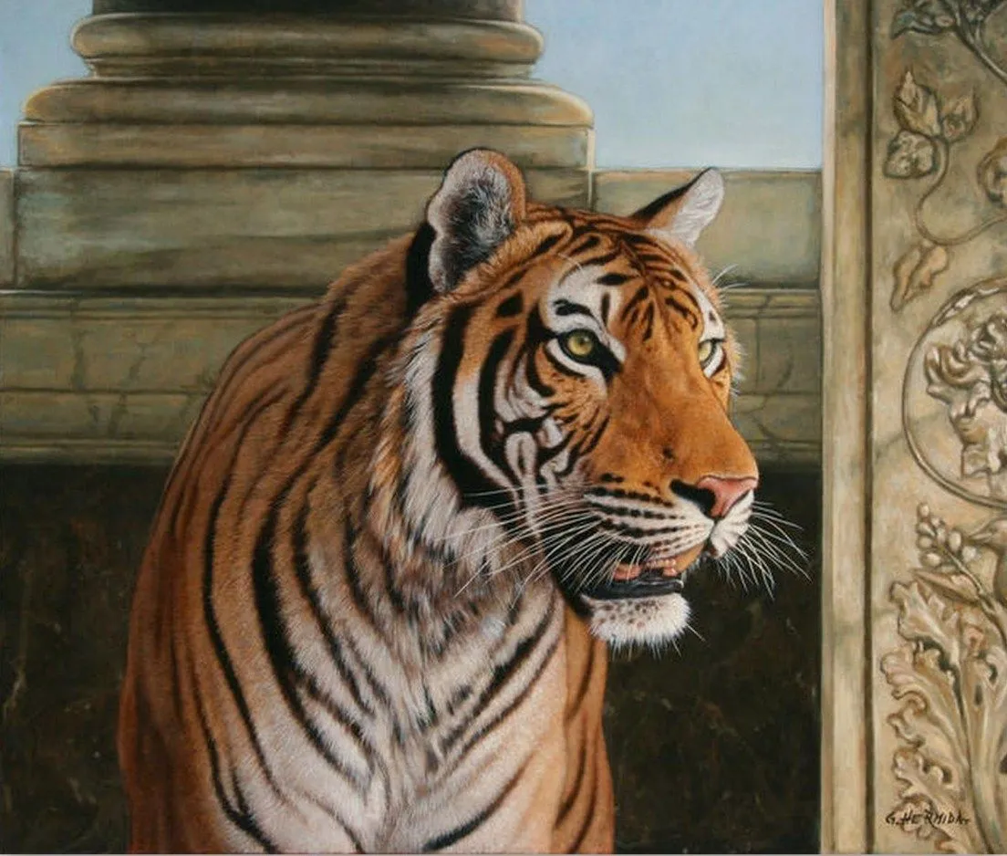 Pintura Moderna al Óleo: Galería: Pinturas de Tigres